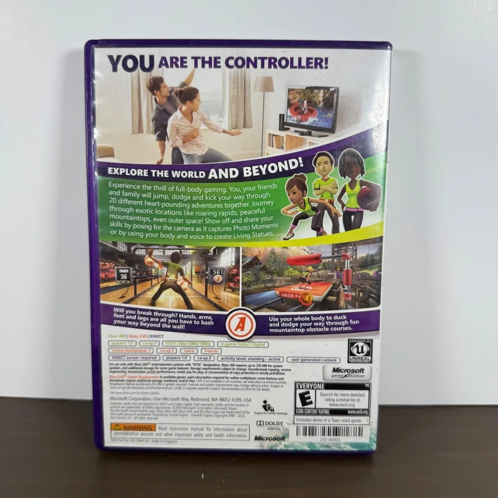 Xbox 360 Game Kinect Adventures Sports Adventure NTSC Microsoft Pre Owned